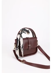 NOTHING Women's Gold Accessorized Setting Bag, Fishing Scarf, Gift Handbag Milan