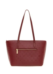 Pierre Cardin حقيبة كتف مطبوعة باللون العنابي 05PO24K1877