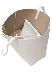 U.S. Polo Assn. حقيبة كتف نسائية بيضاء Us25197