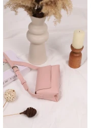 NOTHING ميني باجيت - حزام كروس قابل للتعديل، حقيبة يد وكتف بحزام، مسحوق