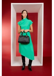 Pierre Cardin Black Monogram Women's Shoulder Bag 05PO22Y1532