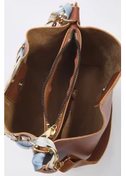  Shoes تان سلسلة وشاح مفصلة عبر حزام المرأة حقيبة الكتف TAKSS25OC00053