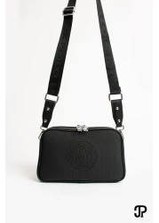 Just Polo حقيبة كتف نسائية أصلية للموسم الجديد مكونة من 5 أقسام من الجلد الناعم الفاخر وحزام كتف متقاطع قابل للتعديل