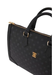 Pierre Cardin Black Monogram Women's Shoulder Bag 05PO23Y1709
