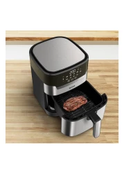 Tefal Easy Fry Precision Plus 2-in-1 Digital Air Fryer and Grill, EY505D27, Silver, 4.2 L