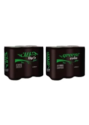 غرين كولا مشروب غازي مع مُحلي 330 ملل حزمة من 6