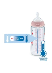 Nuk First Choice+ Glass No-Colic Feeding Bottle 25036C Multicolour 300ml