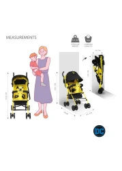 Warner Bros Batman Printed Adventure Stroller With Storage Cabin 3-36 months Multicolour