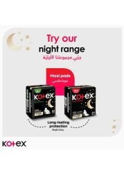 Kotex Natural Ultra Thin Pads 100% Cotton Pad Overnight Protection Sanitary Pads with Wings 14 Sanitary Pads