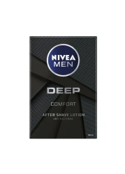 NIVEA MEN Deep After Shave Lotion With Anti-Bacterial Black Carbon And Woody Scent 100ml