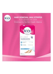 Veet Pure Legs And Body Wax Strips White 20 PCS