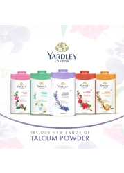 Yardley London Red Roses Perfumed Talcum Powder White 200g