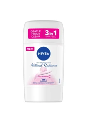 NIVEA Antiperspirant for Women Natural Radiance Stick 50ml Pack of 2