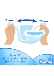 Sanita Bambi Baby Diapers Mega Pack Size 3, Medium, 6-11 KG, 92 Count