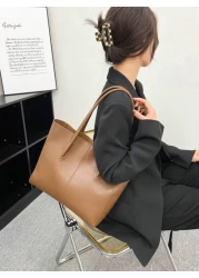 حقيبة حمل فاخرة من جلد البولي يوريثان عصرية وراقية، تصميم عالي الجودة متميز عصري للسيدات