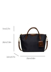 حقيبة يد نسائية عصرية ، حقيبة تسوق كبيرة السعة بشكل كعكة, حقيبة كتف موضة باللون الأزرق