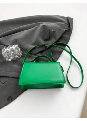 Fashionable Solid Color Minimalist Retro Mini Handbag Suitable For Shopping Wallet Young Women College Students New Graduates Office Workers Suitable For Office College Work Business Commuting Outdoor