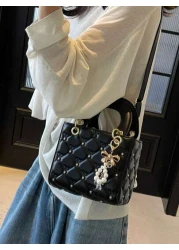 Fashionable New Women s Handbag Solid Color Minimalist PU Square Bag Elegant Vibe Suitable For Dates Shopping Versatile And Exquisite