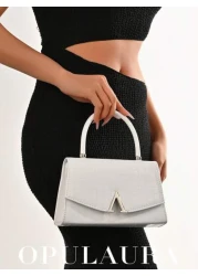 OpulAura Metallic Glitter Clutch Bag Formal Crocodile Pattern Leather Clutch Purse Perfect For Party Wedding Prom Dinner Banquet Matching With Wedding Dress Evening Gown Party Dress