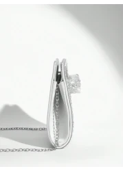 SHEIN BAE Women s Party Clutch Bag For Evening Party Club Holiday Christmas Versatile Sparkling Rhinestone Decor Multi Occasion Use Tready Party Bags Perfect For Party Wedding Prom Dinner Banquet Esse