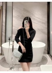 Mini Metallic Glitter Flap Box Bag Luxury Minimalist Clutch