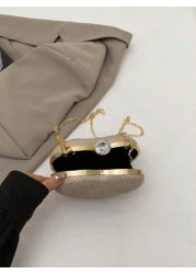 حقائب يد فخمة شكل قلب سلسلة، حقائب سهرة للسيدات