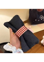 Dual Purpose Large Capacity Portable Makeup Bag Stationery Organizer Pencil Case Minimalist Design For Everyday Carry Including Lipstick