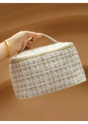 حقيبة يد أنيقة للمساحيق والمكياج، مُنظم حقيبة المساحيق، حقيبة المستلزمات الشخصية، حقيبة مساحيق للسفر، حقيبة