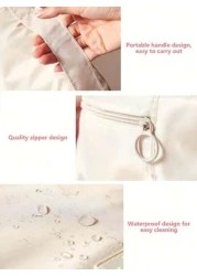 1pc Multifunctional Travel Toiletry Bag Hanging Makeup Bag Large Capacity Convenient To Carry Unisex Waterproof Makeup Brush Organizer Beach Essentials Beach Towel Holder Summer Holiday Must Haves Tra