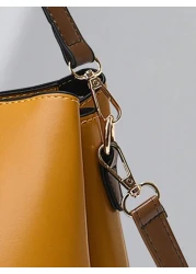 PLANEE Lightweight Business Casual Metal Decorative Bag Women s Lock Shoulder Crossbody Bag Large Capacity Suitable For Teen Girls Female College Students Rookies And White Collar Workers Very Suitabl