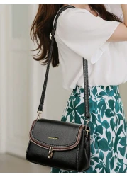 2024 New Product Solid Color Retro Women s Handbag Luxury Designer Women Crossbody Bags High Quality Soft Leather Female Wallet