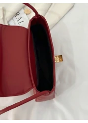 New Fashion Casual Metal Hardware Hot Selling Coin Small Purse Women Handbag Solid Color PU Leather