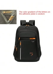 حقيبة الظهر الرجالية ذات الأسلوب الأعمال الخفيفة من النايلون، حقيبة يمكنها استيعاب كمبيوتر 15.6 بوصة، حقيبة كب