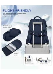 29 19 44cm Large Laptop Backpack Fits 14 15 6 Inch Notebook For Men Women Student College Bookbag School Computer Bag Hiking Backpack With Shoe Compartment Wet Pocket Camping Backpack College Backpack