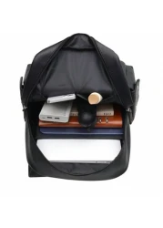 14 7inch Laptop Backpack Large Capacity Rucksack For School Teenagers Boys Men PU Leather Backpacks Male Schoolbag With Zippers High Quality