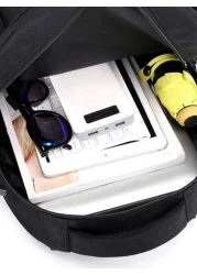 USB Convenient Charging Multi Pocket Backpack Men Purse Can Hold 15 6 Inch Computer Bag Lightweight School Bag Large Capacity Travel Bag Commuter Convenient Day Bag Multi Functional Book Bag For Stude