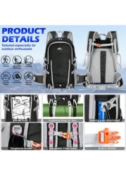 NEWHEY Hiking Backpack 40L Packable Camping Backpack For Men Women Waterproof Lightweight Hiking Daypack Hiking Bag Foldable Backpack Travel Daypack For Climbing Trekking Camping