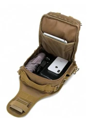 1 New Men 10L Multi Function Tactical Chest Bag Suitable For Fishing Cycling Running Hiking Beach And Other Outdoor Activities Convertible Crossbody Shoulder Chest And Handbag Styles