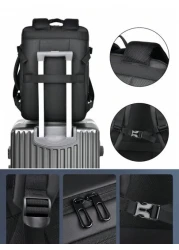 Men Backpack Rucksack Business Backpack With USB Charge Port 1pc Expandable Laptop Backpack Casual Multi Pocket Daypack Large Capacity Fashion Backpack High Quality Waterproof Oxford Male Travel Commu