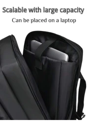 Men s Large Capacity Backpack Expandable Bag Functional Backpack And Work Style Weekend Overnight Bag Outdoor Bag Student Backpack With USB Charging Port Multiple Pockets Commute School Fashion Casual