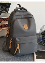 Canvas Backpack Large Capacity School Bag Casual Travel Rucksack Laptop Bag College Bag Summer Dad Bag For School Multi Functional For Books For School Supplies Teenagers Freshmen High School Universi