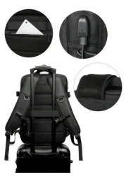 17 Inch Medium Functional Backpack Zip Front With Usb Charging Port School Bag School Backpack For School Daypack Laptop Bag Computer Bag Bookbag Rucksack Shoulder Bag Travel Bag Sport Bag College Bag