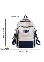 New Arrival Colorblock Fashion Casual Backpack 26l Large Capacity Student Book Bag Travel Bag For Business Or Trip School Backpack Casual Daypack Gifts Valentine Gift Rucksack Summer School Bag Comput