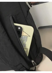 peach tree حقيبة ظهر نايلون سعة كبيرة متعددة الوظائف للسفر، حقيبة كاجوال للكتف، حقيبة للكمبيوتر المحمول، للعمل وا