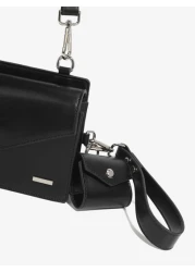 1 حقيبة كتف مربعة من الجلد الصناعي بلون أحادي عصري بسيط مناسبة للاستخدام اليومي، حقيبة كروس بودي، حقيبة حمل لل