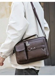 Men s Briefcase Horizontal Business Casual Small Backpack Vintage Travel Essentials Holiday Essentials Bag For Men Camping Sling Bag For Men Valentine s Day Stickers Bags Men Summer Back To School Val