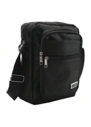 حقيبة كروس بودي صغيرة - نايلون بحجرات سحاب متعددة - حزام قابل للتعديل للارتداء المريح ، متعددة الاستخدامات لتل