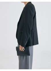 حقيبة سروج أنيقة باللون الأسود بواجهة واقية، حقيبة رسول مزودة بسير متقاطع ، حقيبة جلد لأغراض العمل والسفر وال