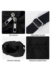 1pc Forest Style Men s Shoulder Bag Tote Bag Large Capacity Lightweight Diagonal Crossbody Dumpling Bag Casual Shoulder Boho Crescent Messenger Bag Nylon Backpack