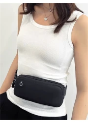 Men Sport Sling Bag Plus Water Resistant Earphone Friendly Phone Pack With Eyelets Ldealfor Cycling Skateboarding Hiking And Daily Commute With Construction And CasuaStyle